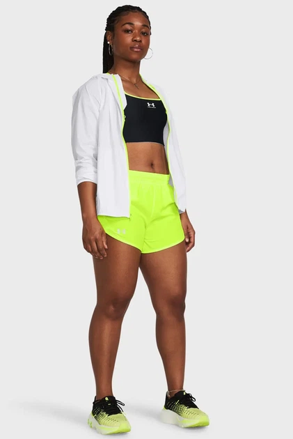 Жіночі жовті шорти UA Fly By 3'' Shorts Under Armour MD 1382438-731 - Фото 2 Жіночі жовті шорти UA Fly By 3'' Shorts Under Armour MD 1382438-731 - зображення 2