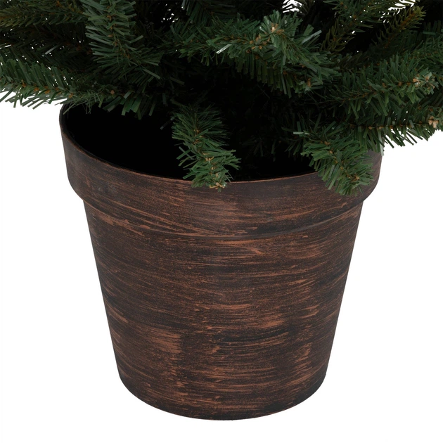 Choinka sztuczna Feeric Lights & Christmas w cementowej doniczce 150 cm (3560232829116) - obraz 2