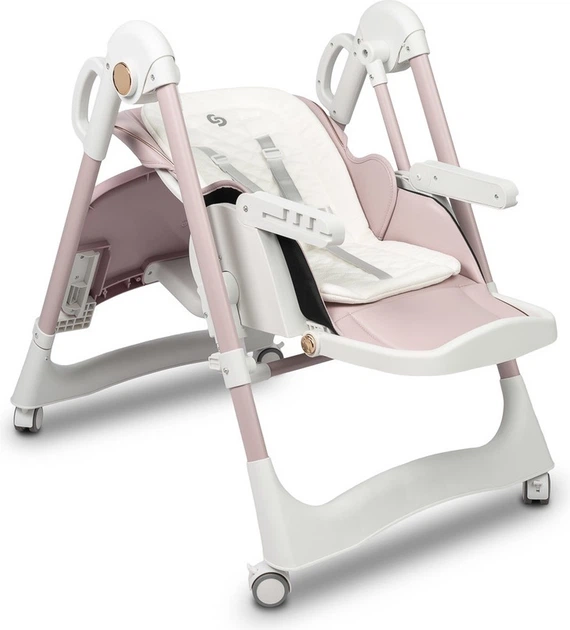 Стільчик для годування Caretero Nesto 3 в 1 Рожевий (5903076323422) - зображення 16