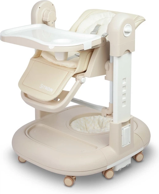 Стільчик для годування Caretero Sitron 3 в 1 Бежевий (5903076323323) - зображення 8