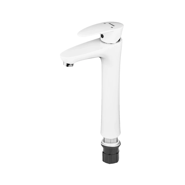 Змішувач для умивальника Plamix Cezar-001 HIGH SET White (з підведенням) (PM0663) (00147645) - зображення 4