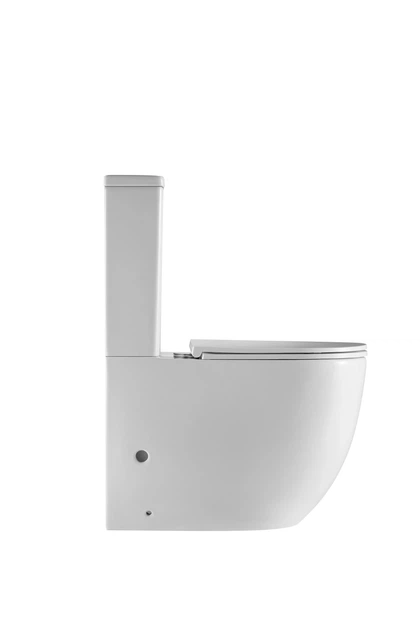 Унітаз-компакт підлоговий заокруглений білий Mixxus Premium Ellipse MP6467 (00150313) - Фото 2 Унітаз-компакт підлоговий заокруглений білий Mixxus Premium Ellipse MP6467 (00150313) - изображение 2