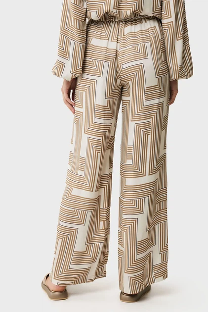 Жіночі бежеві брюки з візерунком Graphic pants Mexx 34 MF007001751W - Фото 3 Жіночі бежеві брюки з візерунком Graphic pants Mexx 34 MF007001751W - изображение 3