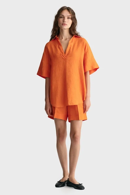 Жіночі помаранчеві лляні шорти REL LINEN BLEND PULL ON Gant 36 4020096 - Фото 2 Жіночі помаранчеві лляні шорти REL LINEN BLEND PULL ON Gant 36 4020096 - изображение 2