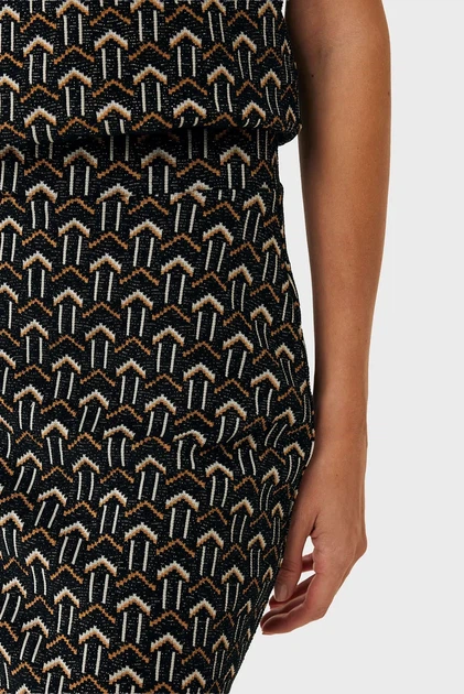 Жіноча жакардова спідниця з візерунком Jacquard geo mini skirt Mexx M MF007403051W - Фото 4 Жіноча жакардова спідниця з візерунком Jacquard geo mini skirt Mexx M MF007403051W - зображення 4