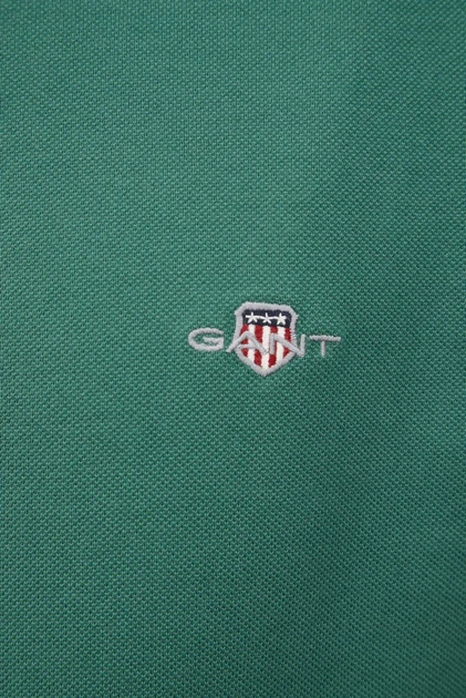 Чоловіче зелене поло SLIM SHIELD SS PIQUE POLO Gant L 2220 - изображение 3