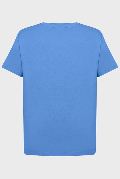 Жіноча блакитна футболка REG TONAL GRAPHIC Gant S 4200502 - Фото 5 Жіноча блакитна футболка REG TONAL GRAPHIC Gant S 4200502 - изображение 5