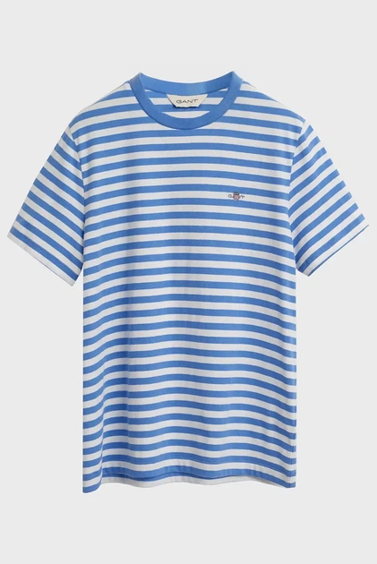 Жіноча футболка у смужку REG STRIPED SHIELD Gant XS 4200564 - изображение 5