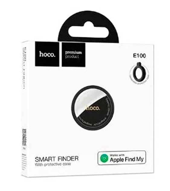 Поисковый трекер брелок Hoco E100 черный ABS-пластик Bluetooth 230 мАч 32х32х6.4 мм для защиты вещей - изображение 7