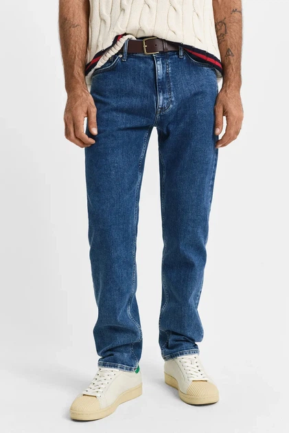 Чоловічі сині джинси REG CLEAN WASH GANT JEANS Gant 31-32 1000423 - Фото 1 Чоловічі сині джинси REG CLEAN WASH GANT JEANS Gant 31-32 1000423 - изображение 1
