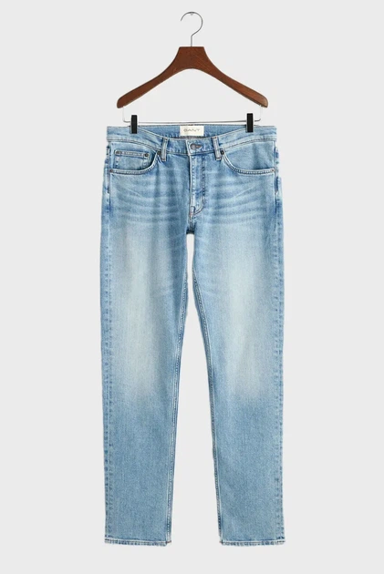 Чоловічі блакитні джинси REGULAR Gant 32-32 1000261 - изображение 7