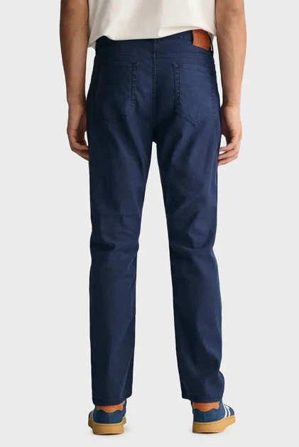 Чоловічі сині лляні брюки LINEN JEANS Gant 34-32 1000306 - изображение 3