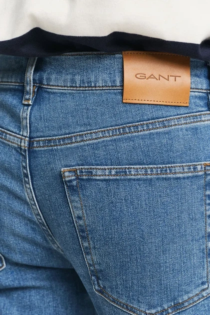 Чоловічі сині джинси SLIM CLEAN WASH GANT JEANS Gant 32-32 1000422 - зображення 5