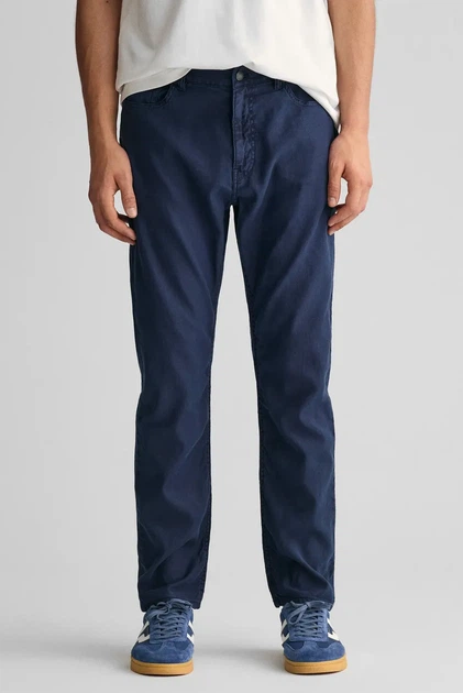 Чоловічі темно-сині джинси COT/LINEN REG Gant 30-32 1000306 - Фото 1 Чоловічі темно-сині джинси COT/LINEN REG Gant 30-32 1000306 - зображення 1