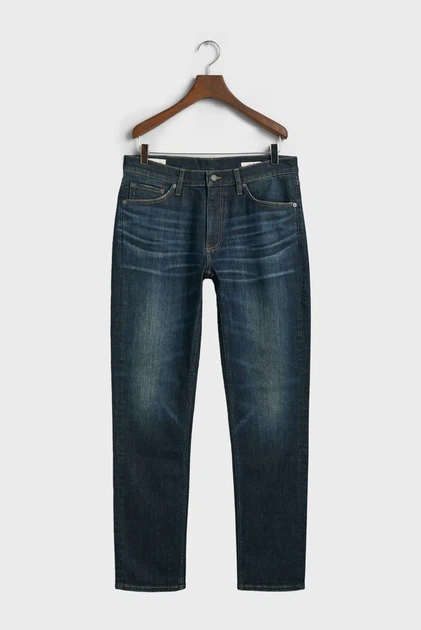 Чоловічі темно-сині джинси SLIM ARCHIVE WASH Gant 32-32 1000271 - изображение 7