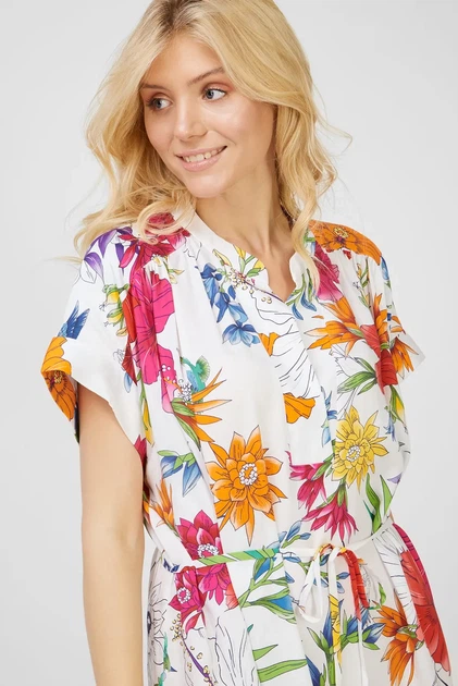 Жіноча біла сукня з візерунком HUMMING FLORAL Gant 38 4503140 - изображение 2
