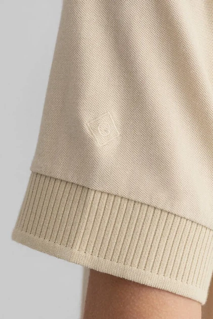 Жіноча бежева сукня DETAIL COLLAR SS PIQUE Gant XS 4202332 - Фото 3 Жіноча бежева сукня DETAIL COLLAR SS PIQUE Gant XS 4202332 - изображение 3