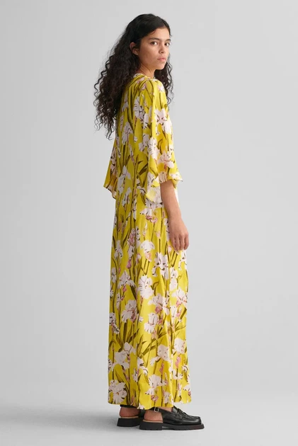 Жіноча жовта сукня з візерунком IRIS PRINT Gant 34 4503241 - Фото 3 Жіноча жовта сукня з візерунком IRIS PRINT Gant 34 4503241 - изображение 3