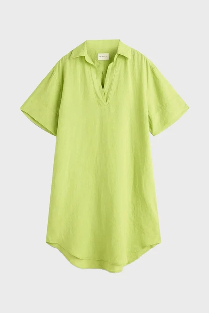 Жіноча салатова лляна сукня REL SS LINEN CAFTAN Gant 38 4503318 - изображение 6
