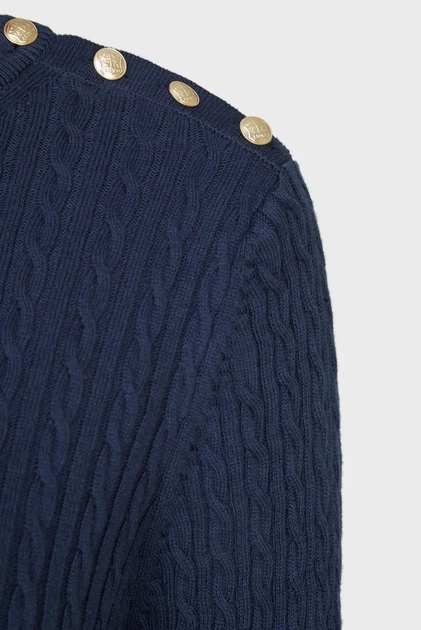 Жіноча темно-синя сукня MINI CABLE KNIT DRESS Gant M 4502079 - Фото 6 Жіноча темно-синя сукня MINI CABLE KNIT DRESS Gant M 4502079 - изображение 6