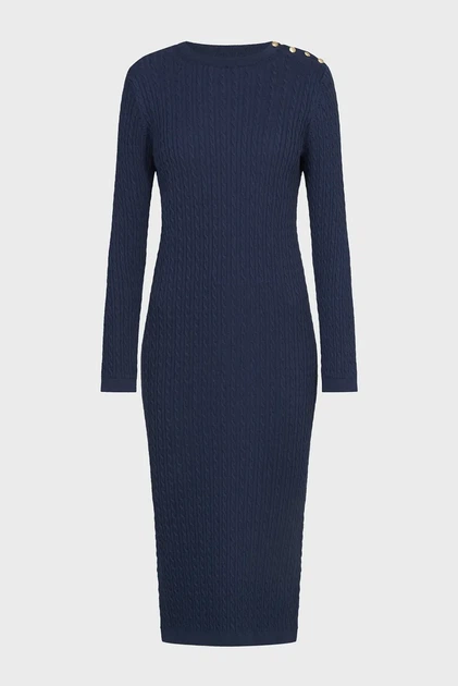 Жіноча темно-синя сукня MINI CABLE KNIT DRESS Gant M 4502079 - Фото 8 Жіноча темно-синя сукня MINI CABLE KNIT DRESS Gant M 4502079 - изображение 8