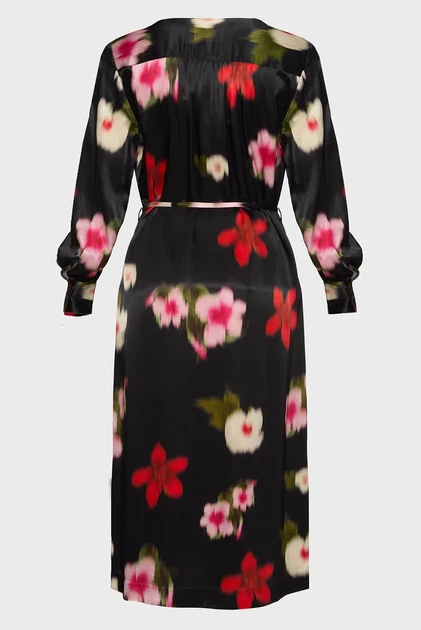 Жіноча чорна сукня з візерунком RELAXED FLORAL PRINT SHIRT DRESS Gant 38 4503367 - изображение 2