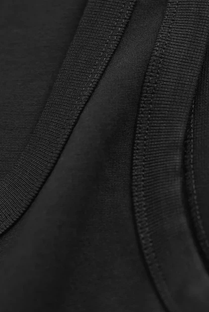 Жіноча чорна сукня MIDI JERSEY WOVEN COMBO DRESS Gant S 4503369 - Фото 3 Жіноча чорна сукня MIDI JERSEY WOVEN COMBO DRESS Gant S 4503369 - изображение 3