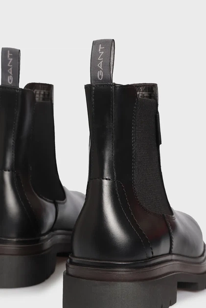 Чоловічі чорні шкіряні челсі Gant 44 25651369 - изображение 5