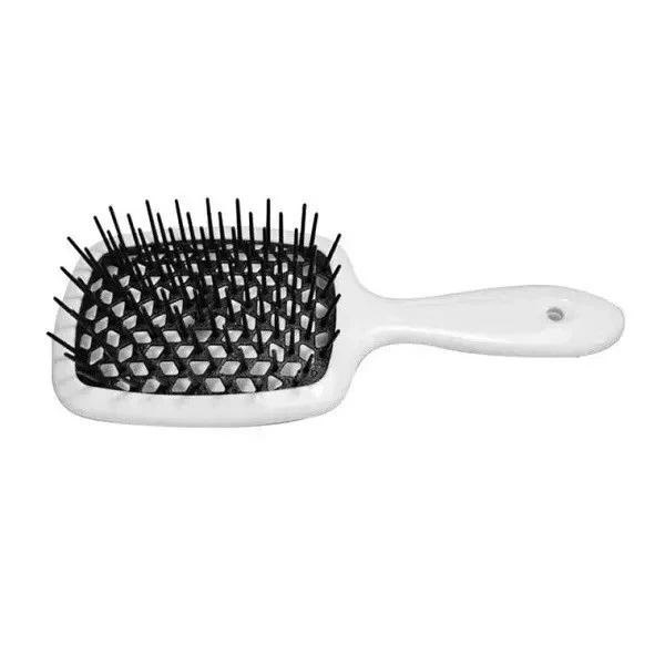 Гребінець для волосся Janeke Superbrush білий з чорним - Фото 4 Гребінець для волосся Janeke Superbrush білий з чорним - изображение 4