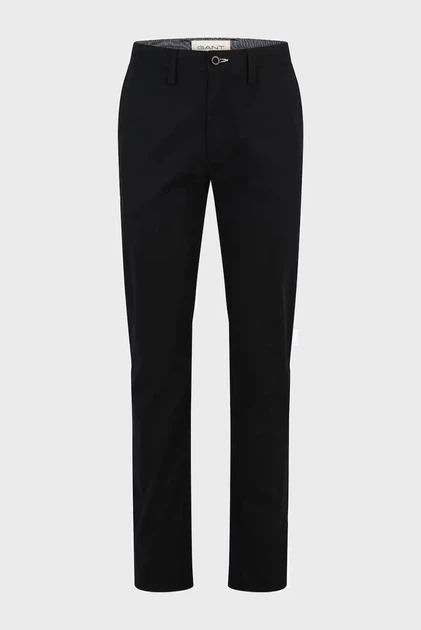 Чоловічі чорні чіноси REGULAR TWILL Gant 36-32 1505222 - Фото 7 Чоловічі чорні чіноси REGULAR TWILL Gant 36-32 1505222 - изображение 7