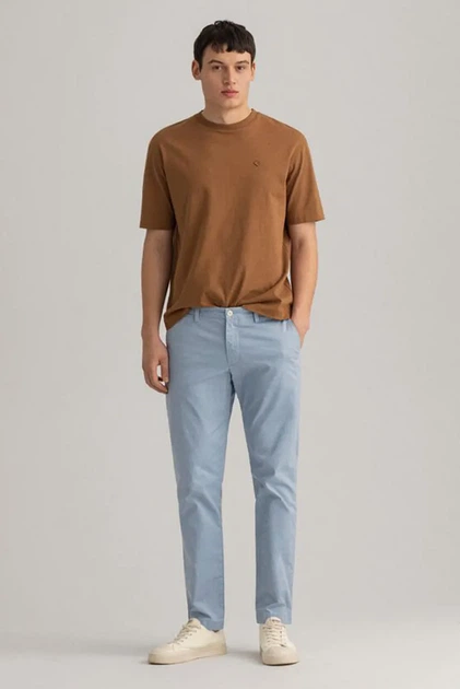 Чоловічі блакитні чіноси HALLDEN SUNFADED CHINOS Gant 36 1500368 - изображение 2