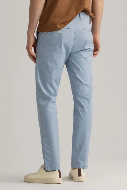 Чоловічі блакитні чіноси HALLDEN SUNFADED CHINOS Gant 30 1500368 - изображение 3
