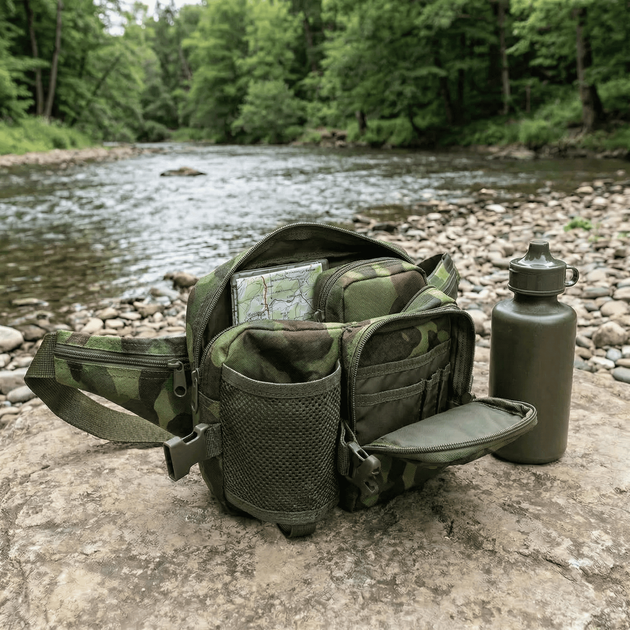 Сумка з флягою MFH Waist Bag with Drinking Bottle, Дубок М95 - зображення 6