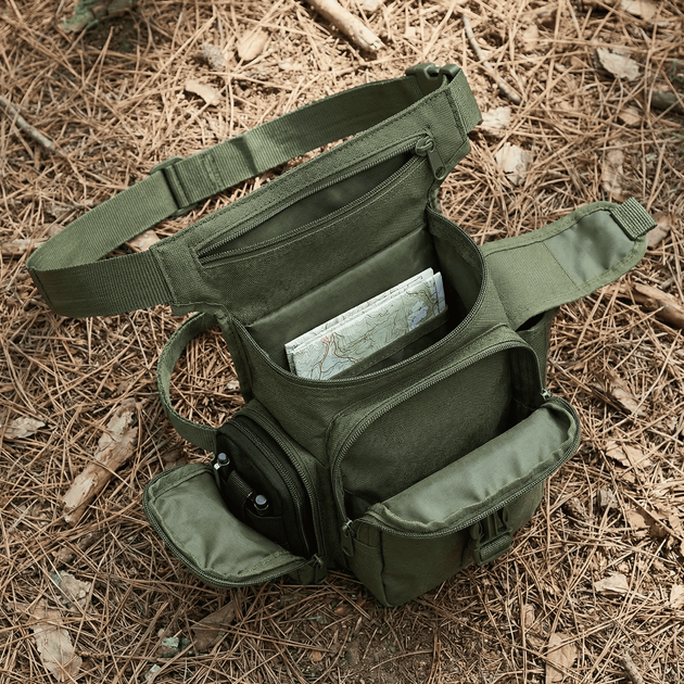 Сумка на стегно MIL-TEC Multi Pack, Olive - Фото 8 Сумка на стегно MIL-TEC Multi Pack, Olive - зображення 8