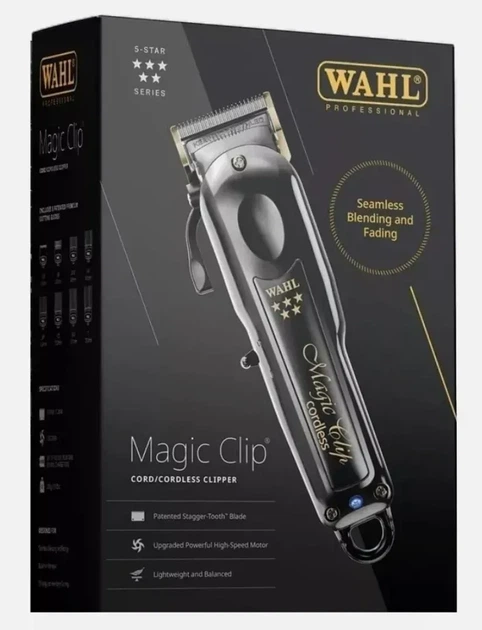 Машинка для стрижки Wahl Magic Clip Cordless 5 star Black - изображение 8