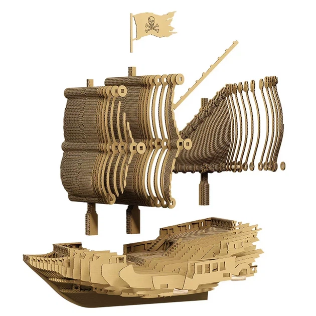 3D пазл Cartonic Pirate Ship (CARTSHIP) - Фото 5 3D пазл Cartonic Pirate Ship (CARTSHIP) - зображення 5