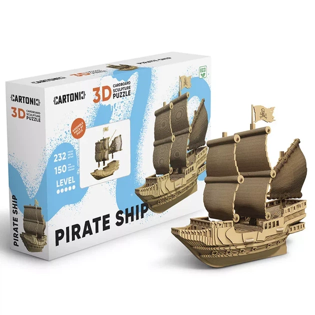 3D пазл Cartonic Pirate Ship (CARTSHIP) - Фото 9 3D пазл Cartonic Pirate Ship (CARTSHIP) - зображення 9