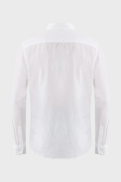Чоловіча біла лляна сорочка CALEB Basic linen shirt Mexx XL MF007200151M - изображение 6