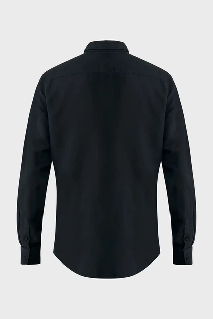 Чоловіча чорна лляна сорочка CALEB Basic linen shirt Mexx XXL MF007200151M - изображение 6