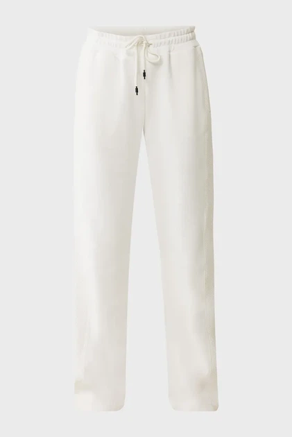 Жіночі білі спортивні штани Honeycomb sweatpants Mexx L MF007001551W - изображение 5
