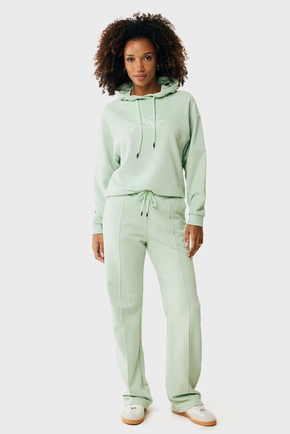 Жіночі м'ятні спортивні штани Straight leg sweatpants Mexx S MF007001251W - Фото 2 Жіночі м'ятні спортивні штани Straight leg sweatpants Mexx S MF007001251W - изображение 2