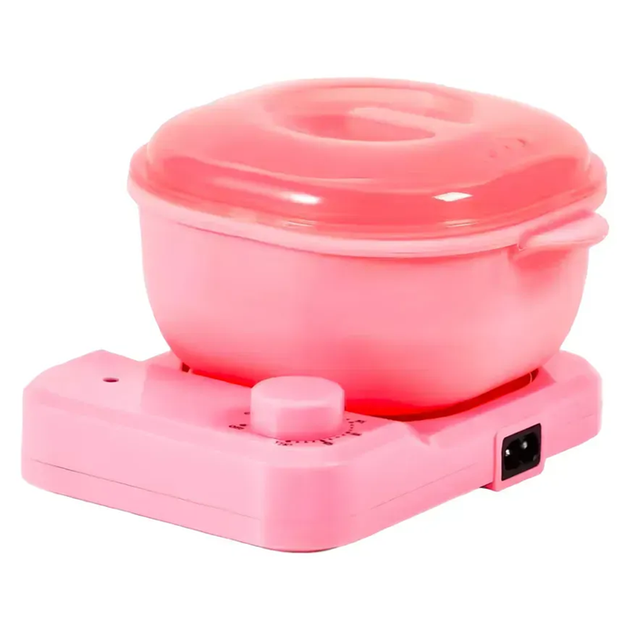 Воскоплав силікон Wax Warmer з плитою та терморегулятором 400 мл для розігріву воску 100 Вт Рожевий - Фото 1 Воскоплав силікон Wax Warmer з плитою та терморегулятором 400 мл для розігріву воску 100 Вт Рожевий - зображення 1