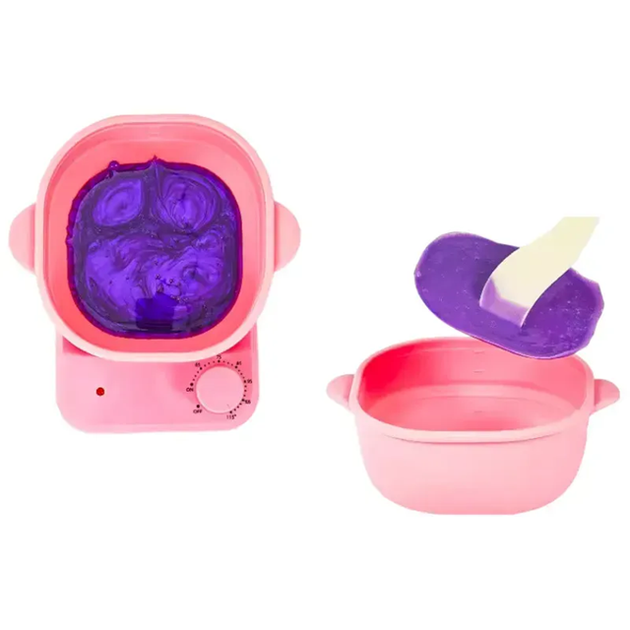 Воскоплав силікон Wax Warmer з плитою та терморегулятором 400 мл для розігріву воску 100 Вт Рожевий - Фото 4 Воскоплав силікон Wax Warmer з плитою та терморегулятором 400 мл для розігріву воску 100 Вт Рожевий - зображення 4