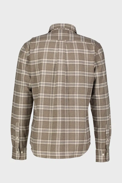 Чоловіча бежева картата сорочка FLANNEL Gant XXL 3250228 - зображення 2