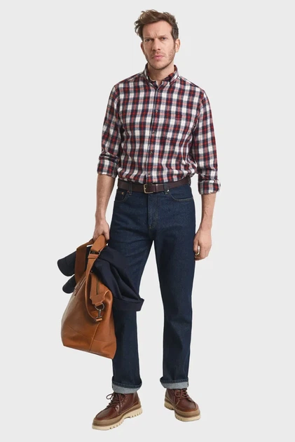 Чоловіча картата сорочка WINDBLOWN Gant S 3250242 - Фото 2 Чоловіча картата сорочка WINDBLOWN Gant S 3250242 - изображение 2