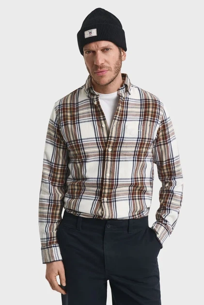 Чоловіча картата сорочка WINDBLOWN Gant M 3250243 - Фото 4 Чоловіча картата сорочка WINDBLOWN Gant M 3250243 - изображение 4