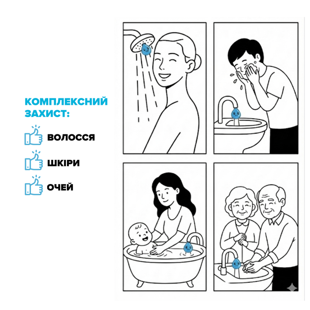 Фильтр для душа DROP PURE-BOX/DUAL-MAX с Витамином С и нормализацией pH с 2 насадками - изображение 6