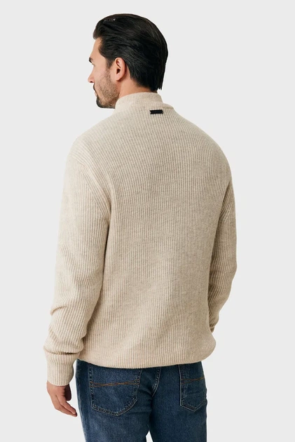 Чоловіча бежева кофта Mexx XL MF006601943M - Фото 3 Чоловіча бежева кофта Mexx XL MF006601943M - изображение 3