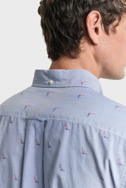 Чоловіча сорочка з візерунком REG SAILING FIL COUPE SHIRT Gant XL 3250036 - Фото 5 Чоловіча сорочка з візерунком REG SAILING FIL COUPE SHIRT Gant XL 3250036 - изображение 5