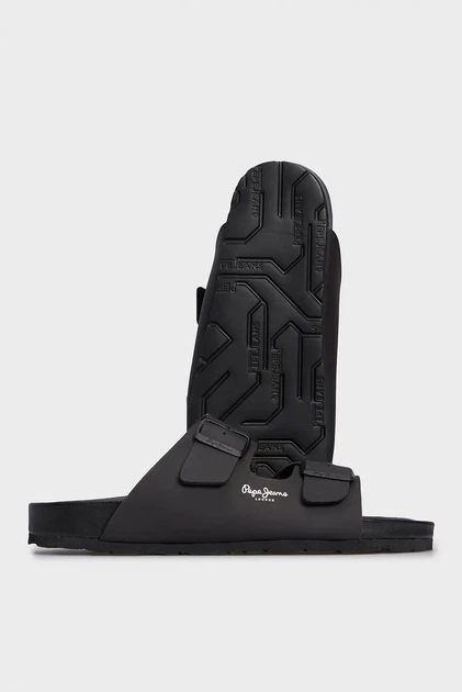 Чоловічі чорні слайдери BIO ROYAL DOUBLE M Pepe Jeans 41 PMS90101 - изображение 2